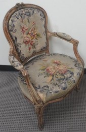 LOUIS XV ENAMEL PAINTED BEECHW