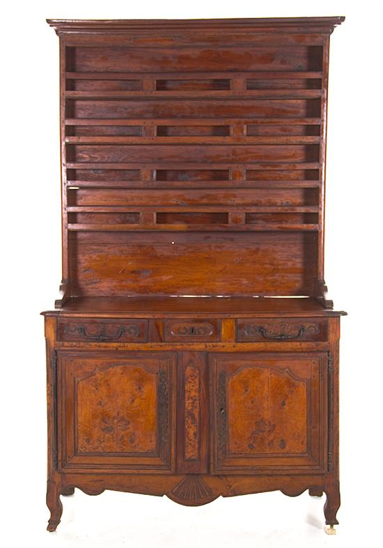 Louis XV fruitwood vaisselier