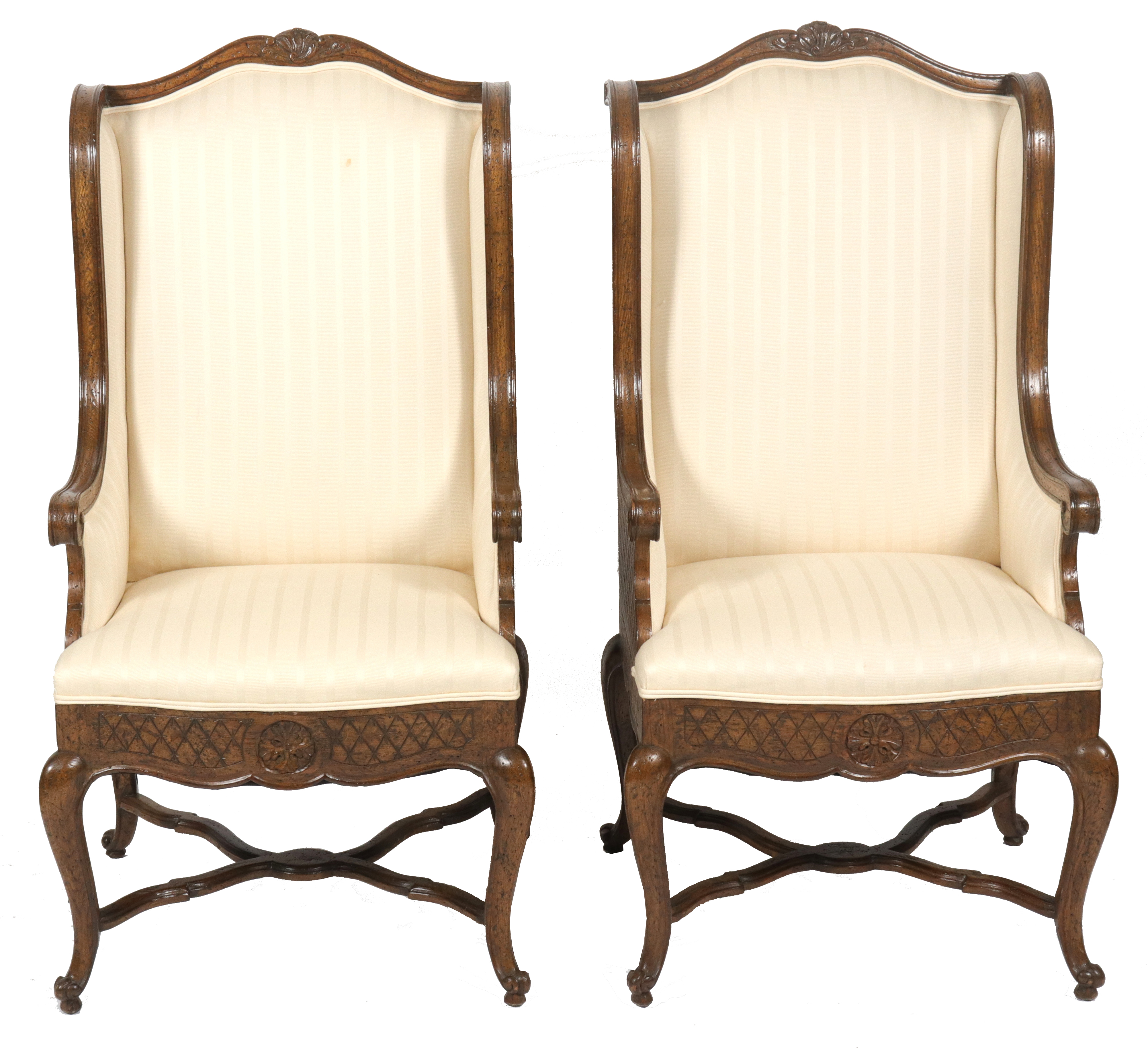 LOUIS XV MANNER CARVED BERG?RES ?