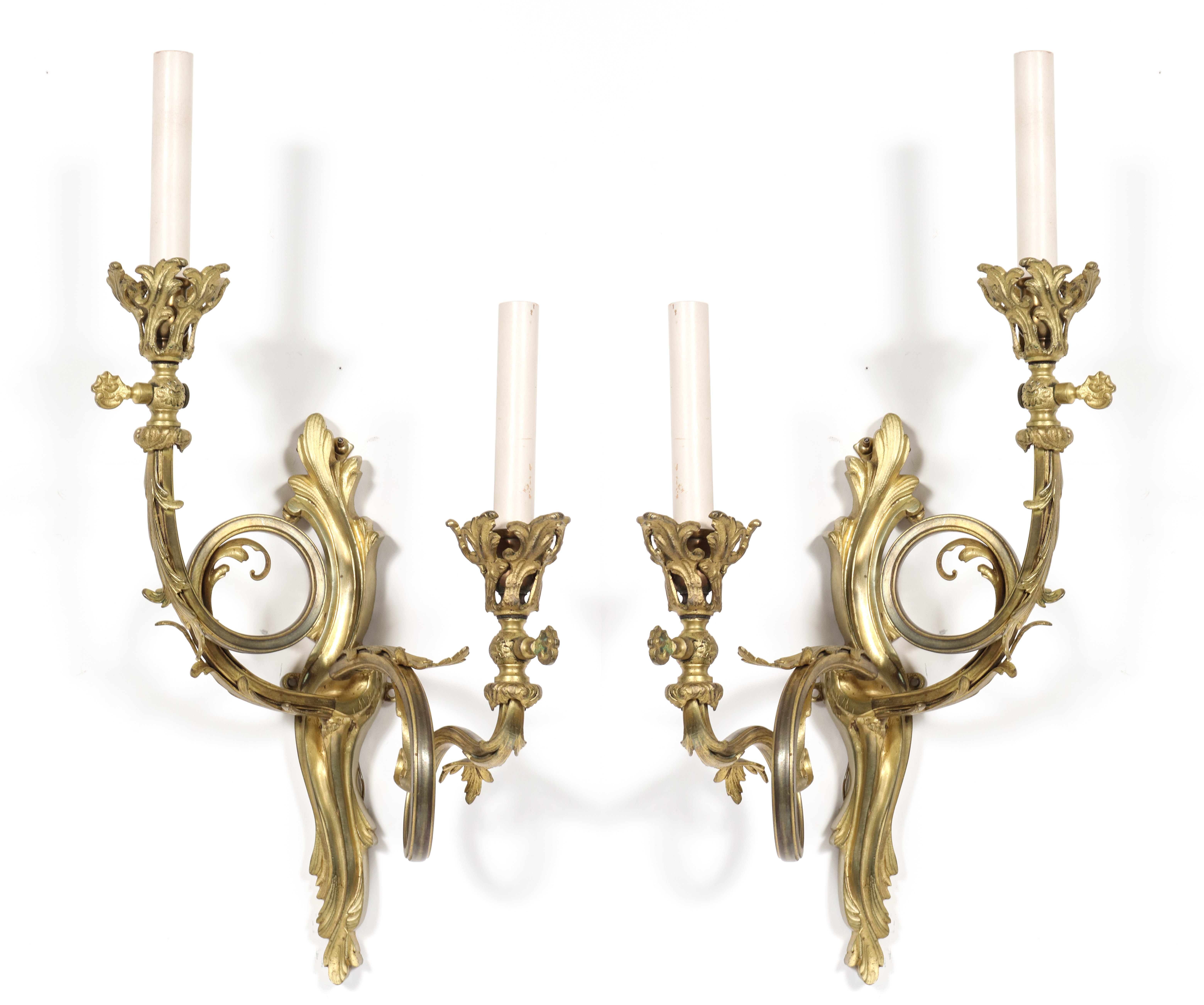 LOUIS XV MANNER GILT BRONZE