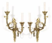 LOUIS XV MANNER GILT BRONZE SC