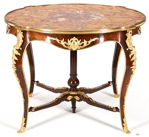 LOUIS XV ORMOLU MOUNTED CENTER