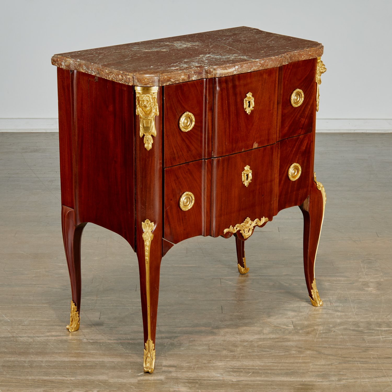LOUIS XV ORMOLU MOUNTED COMMODE,