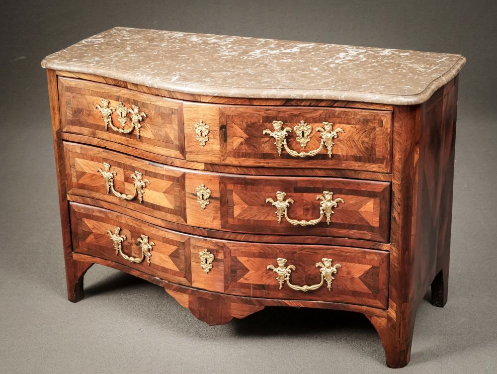 LOUIS XV ORMOLU MOUNTED KINGWOOD