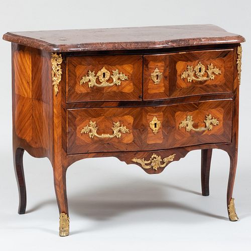 LOUIS XV ORMOLU-MOUNTED KINGWOOD