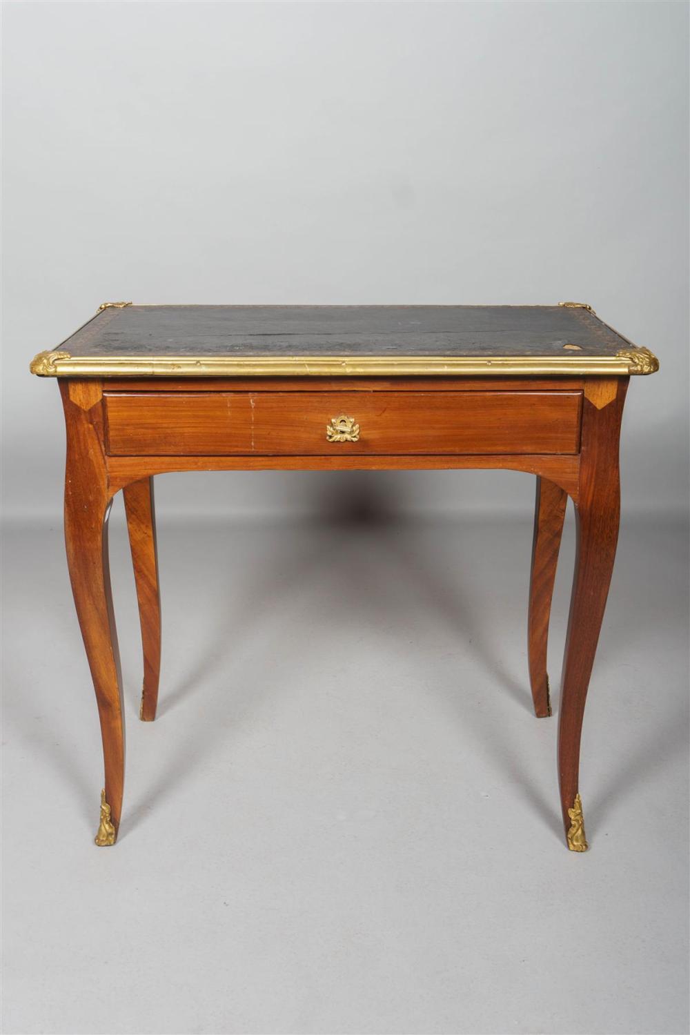 LOUIS XV ORMOLU MOUNTED MAHOGANY