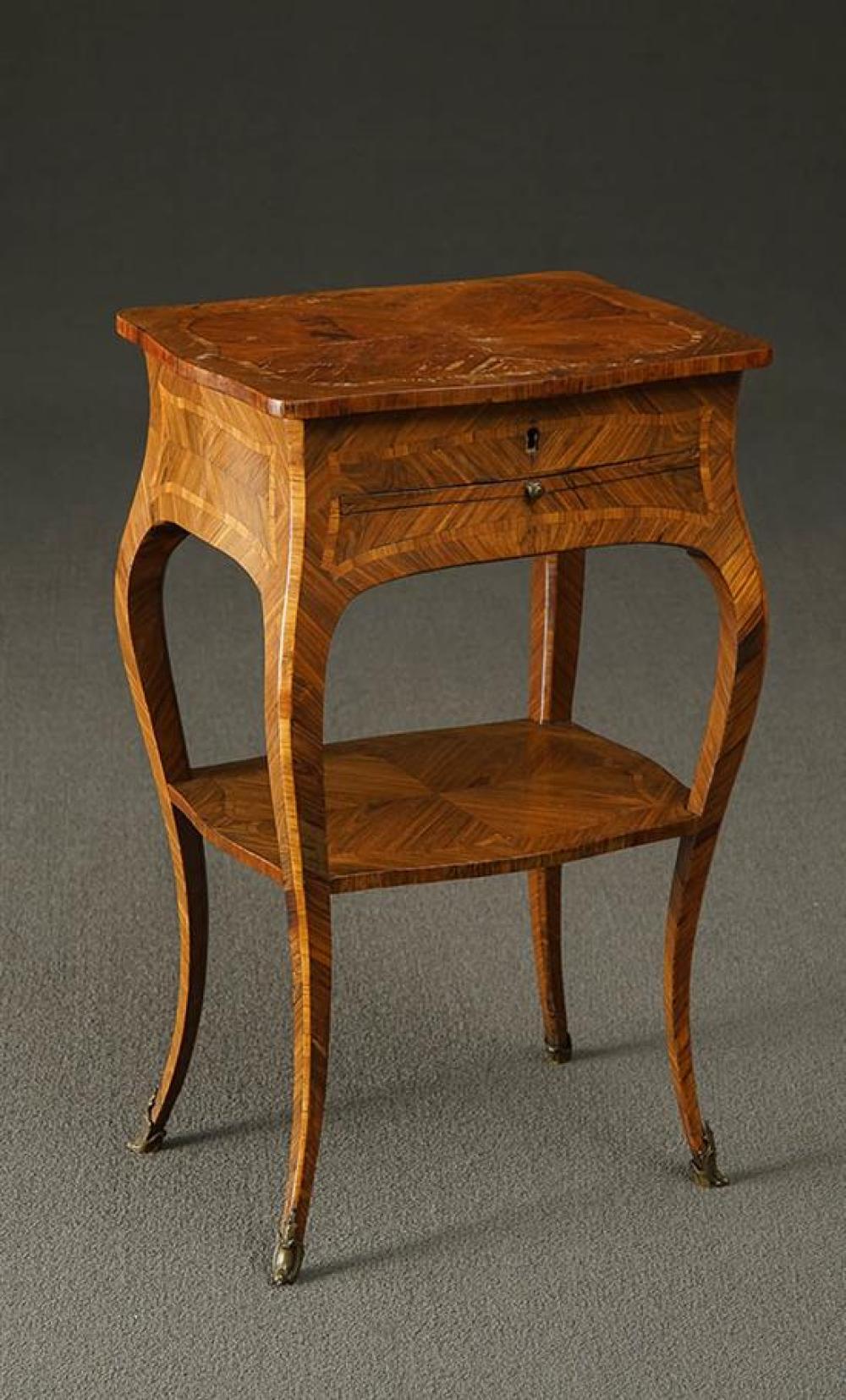 LOUIS XV ORMOLU MOUNTED PARQUETRY