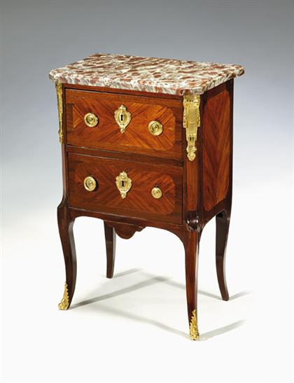 Louis XV ormolu mounted tulipwood