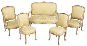 LOUIS XV PAINTED AND PARCEL GI