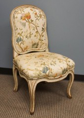 LOUIS XV PAINTED BEECHWOOD CHA