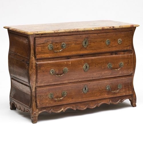 LOUIS XV PROVINCIAL BRASS-MOUNTED