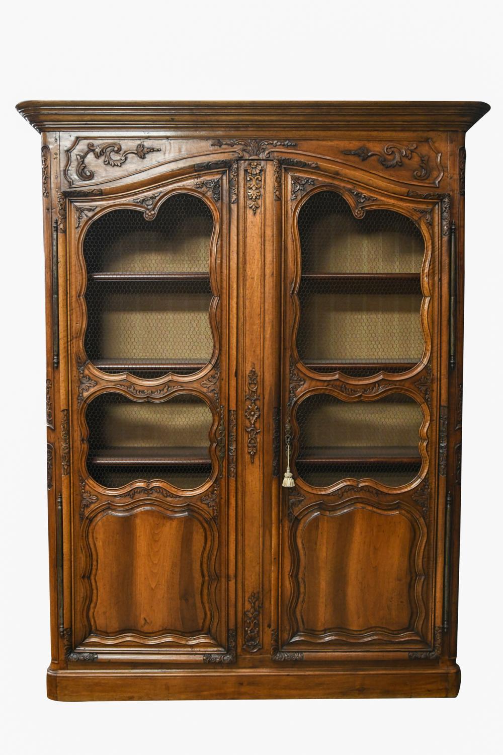 LOUIS XV PROVINCIAL CARVED WALNUT