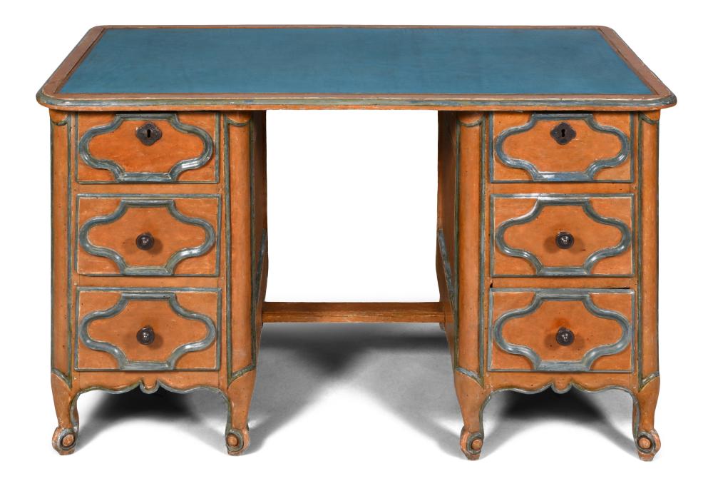 LOUIS XV PROVINCIAL CORAL PAINTED