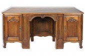 LOUIS XV PROVINCIAL OAK DESK,