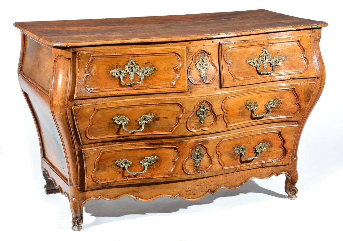 LOUIS XV PROVINCIAL WALNUT BOMBE