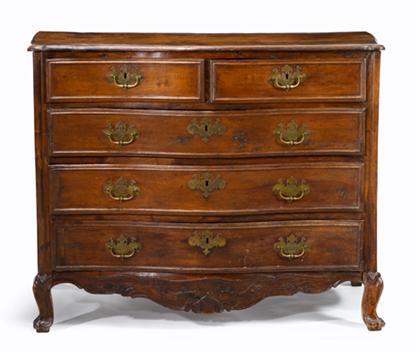 Louis XV provincial walnut commode
