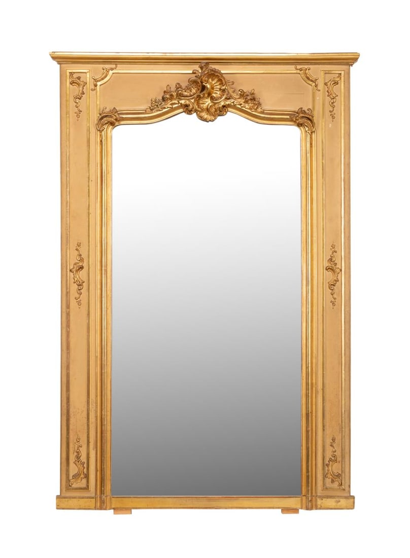 LOUIS XV REVIVAL PARCEL GILT PIER