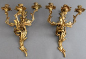 LOUIS XV REVIVAL THREE-LIGHT S