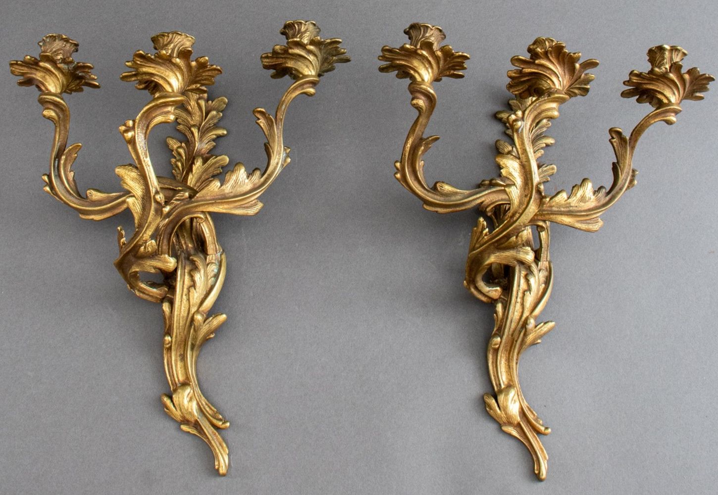 LOUIS XV REVIVAL THREE-LIGHT