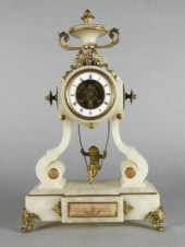 LOUIS XV STYLE ALABASTER MANTL