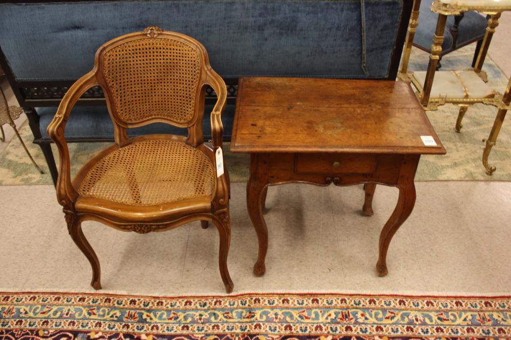 LOUIS XV STYLE ARMCHAIR AND WRITING