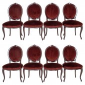 LOUIS XV STYLE AUBERGINE LACQU