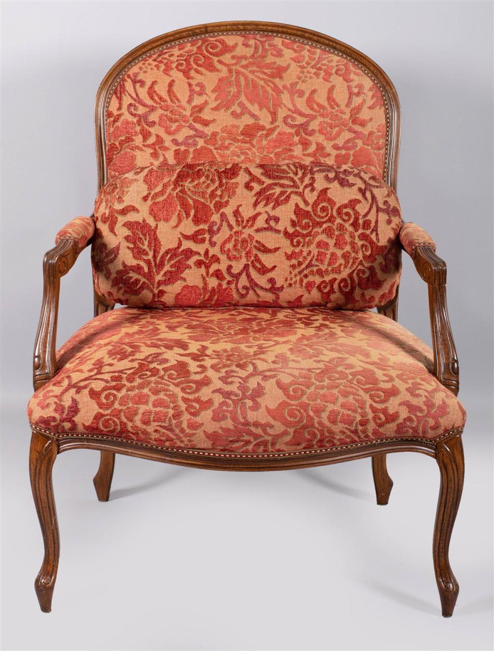 LOUIS XV STYLE BEECHWOOD FAUTEUIL