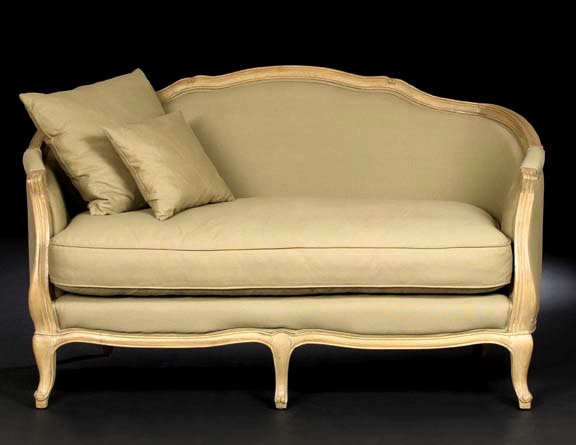Louis XV-Style Beechwood Settee, 