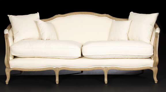 Louis XV-Style Beechwood Settee, 