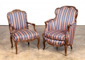 LOUIS XV STYLE BERGERE & ARMCH