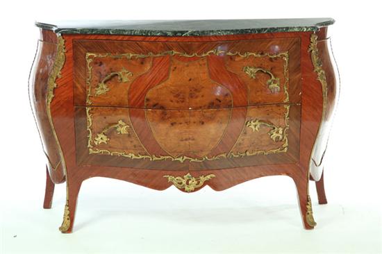 LOUIS XV-STYLE BOMBE COMMODE. 