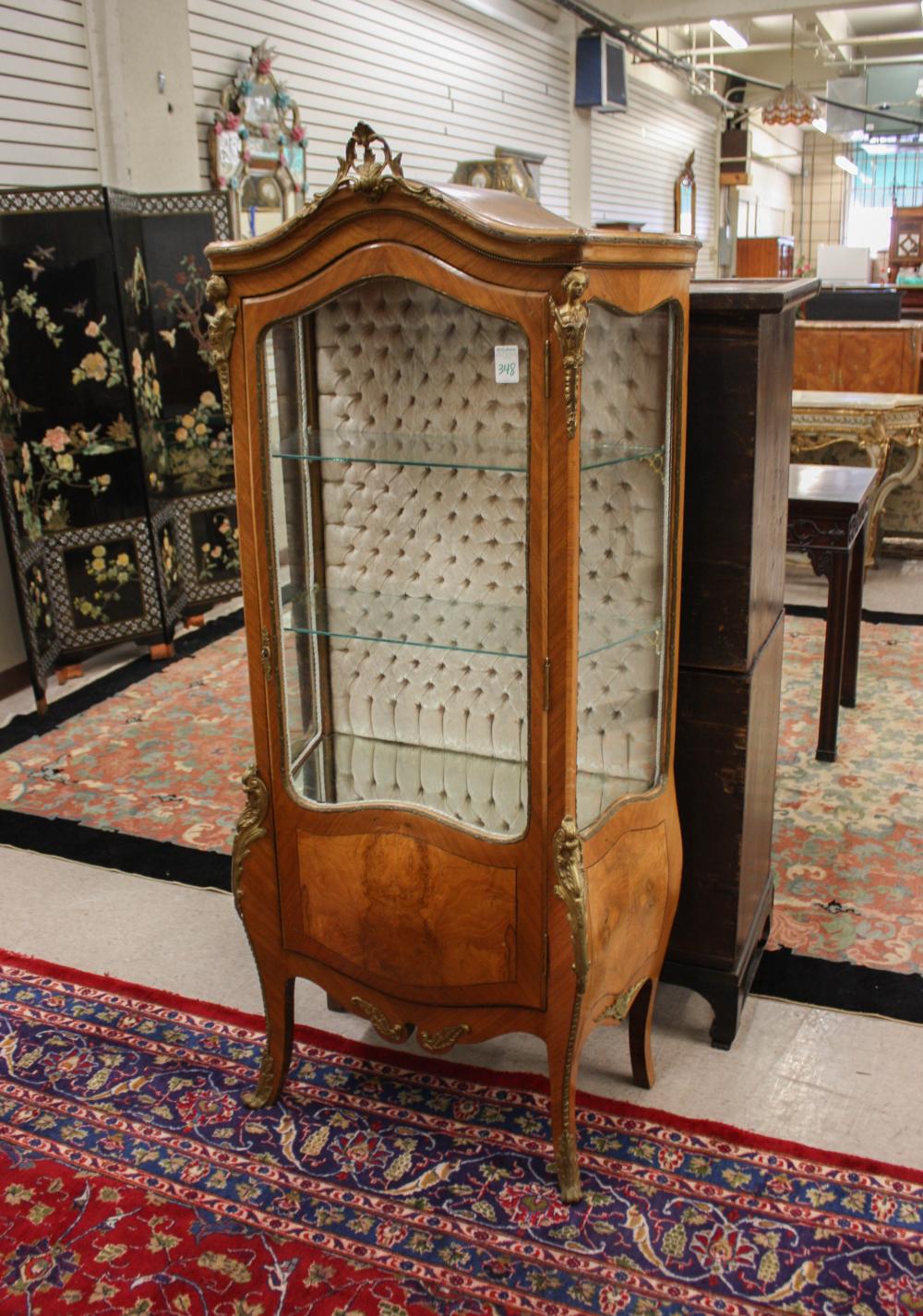 LOUIS XV STYLE BOMBE VITRINELOUIS
