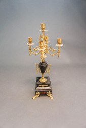 LOUIS XV STYLE BRASS AND MARBL
