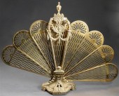 LOUIS XV STYLE BRASS FAN-SHAPE