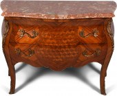 LOUIS XV STYLE BRASS MOUNTED T