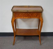 LOUIS XV STYLE BRASS MOUNTED P