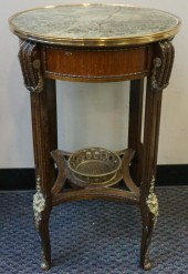 LOUIS XV STYLE BRASS MOUNTED W