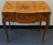 LOUIS XV STYLE BRASS MOUNTED M