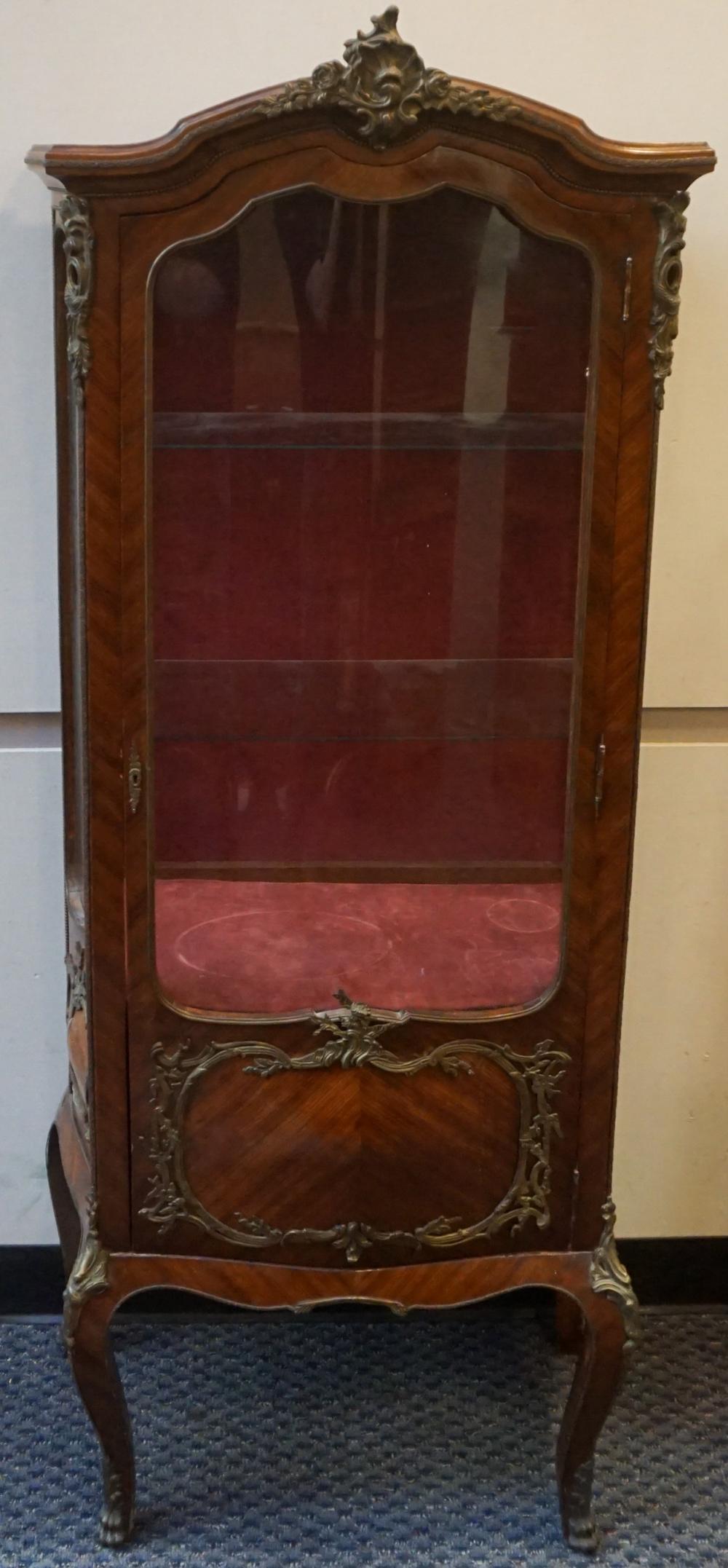 LOUIS XV STYLE BRASS MOUNTED