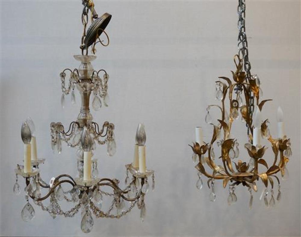 LOUIS XV STYLE BRASS SIX-LIGHT