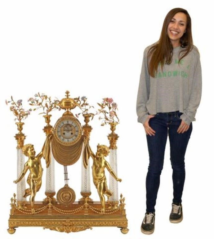 LOUIS XV STYLE BRONZE DORE