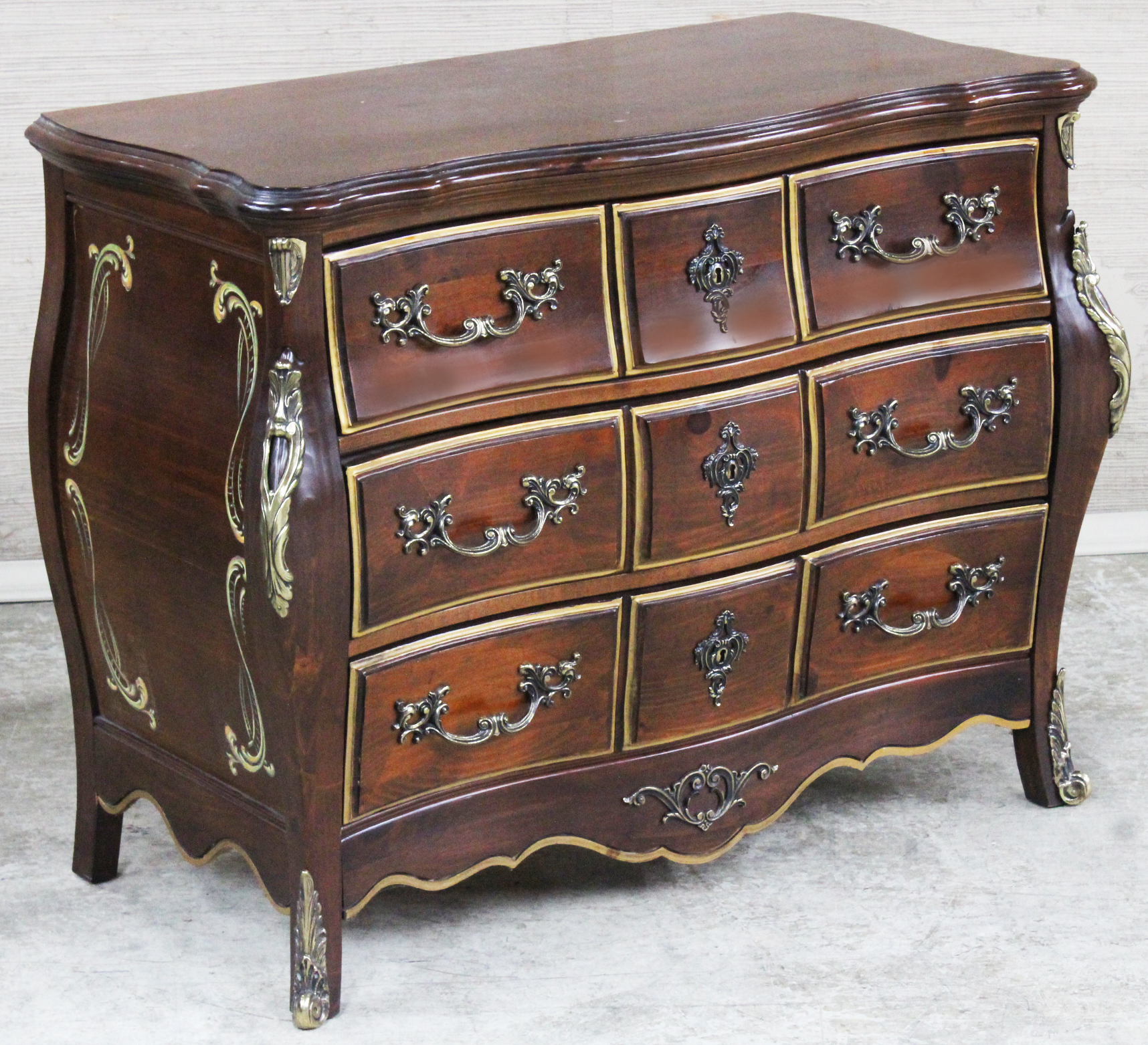 LOUIS XV STYLE BRONZE MOUNTED BOMBE