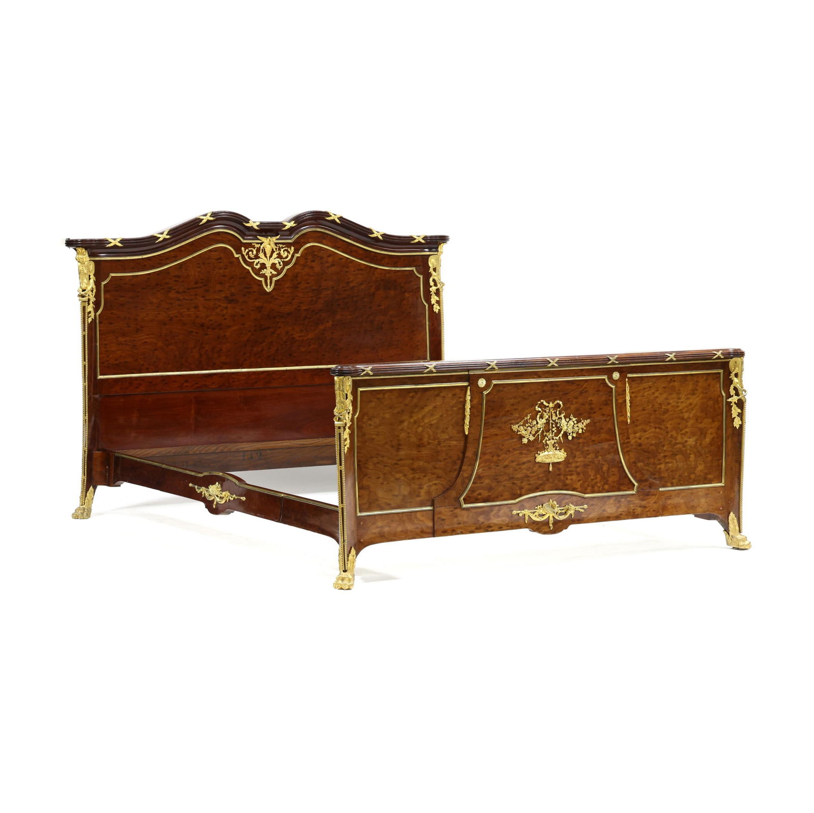 LOUIS XV STYLE BURL TULIP WOOD