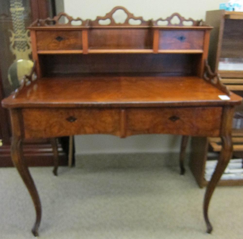 LOUIS XV STYLE BURL WALNUT