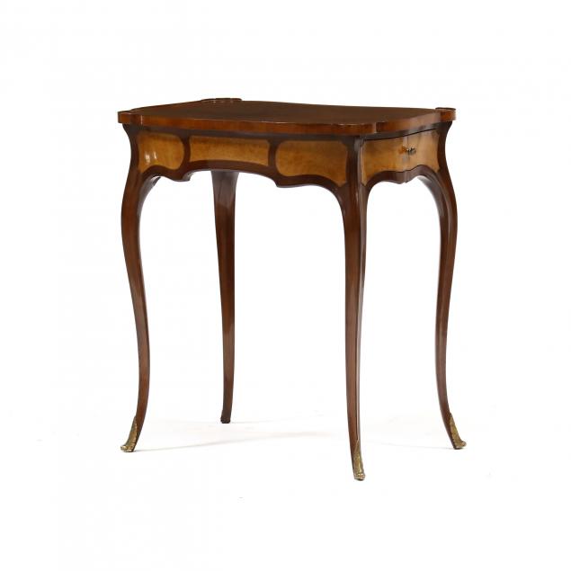 LOUIS XV STYLE BURL WOOD INLAID