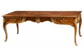 LOUIS XV-STYLE BURLWOOD BUREAU