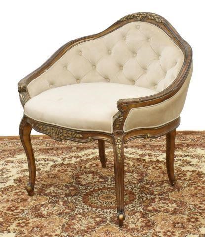 LOUIS XV STYLE BUTTON-TUFTED VANITY