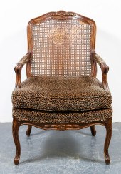 LOUIS XV STYLE CANED BACK & UP