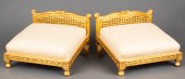 LOUIS XV STYLE CANED GILTWOOD