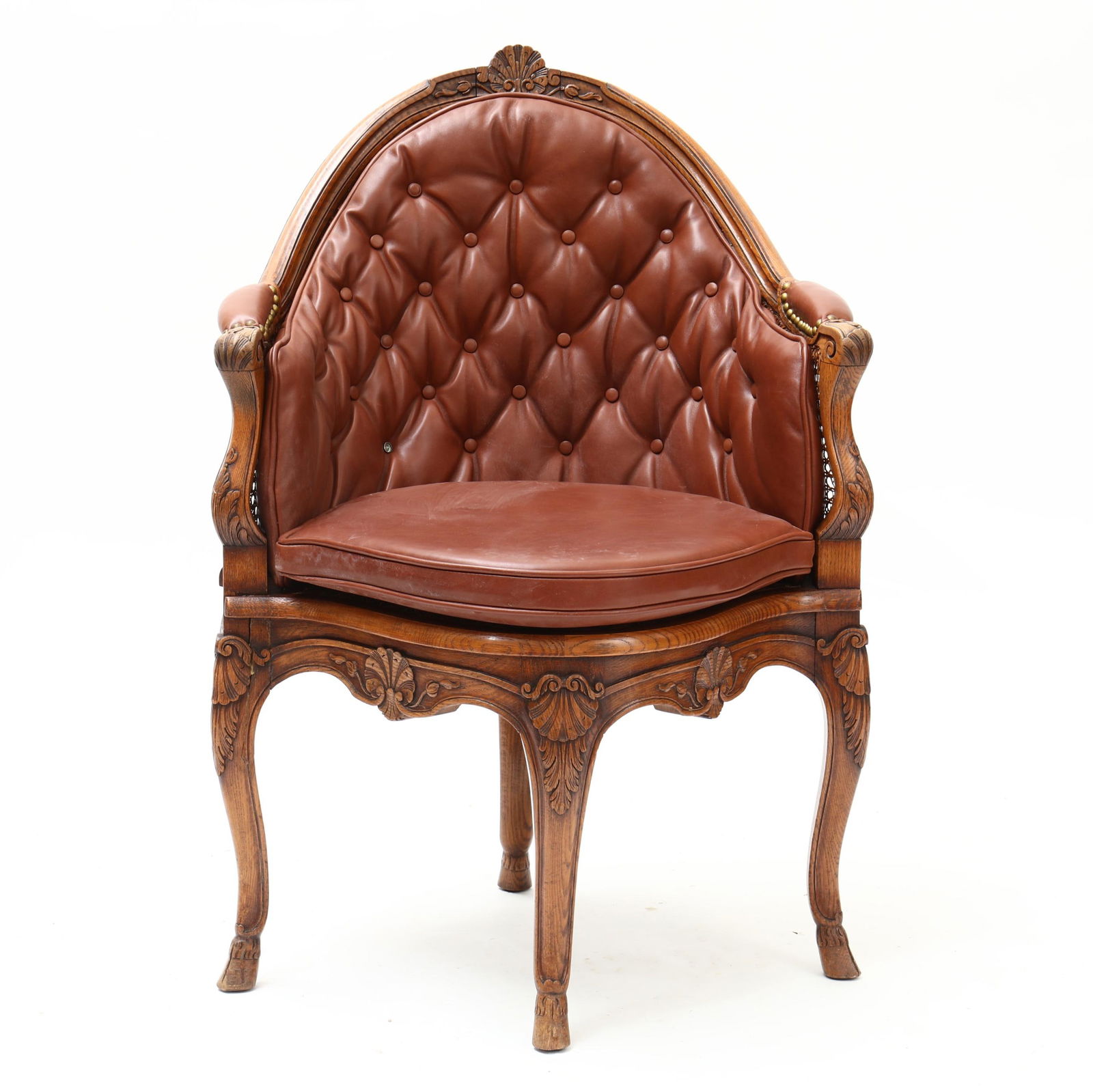 LOUIS XV STYLE CARVE OAK CORNER